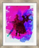 Framed Ballet Dancers Watercolor 3