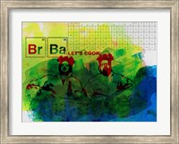 Framed Br Ba Watercolor 1
