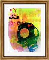 Framed Br Ba Watercolor 3