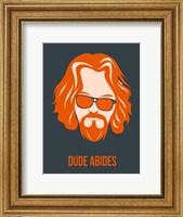 Framed Dude Abides Orange