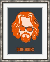 Framed Dude Abides Orange