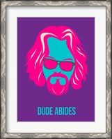 Framed Dude Abides Purple