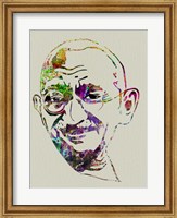 Framed Gandhi Watercolor