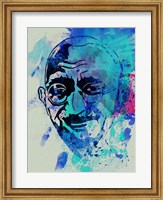 Framed Gandhi Watercolor 1