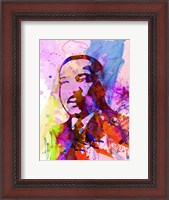 Framed Martin Luther King Watercolor