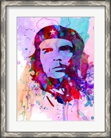 Framed Che Guevara Watercolor 2