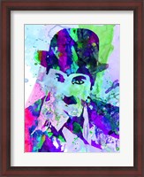 Framed Chaplin Watercolor