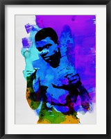 Framed Ali Watercolor