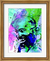 Framed Gandhi Watercolor 2