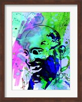 Framed Gandhi Watercolor 2