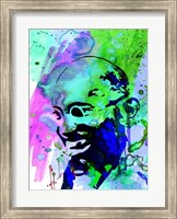 Framed Gandhi Watercolor 2