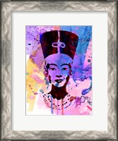 Framed Nefertiti Watercolor