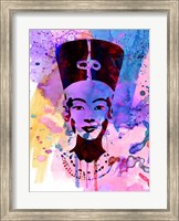 Framed Nefertiti Watercolor