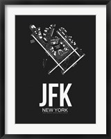 Framed JFK New York Airport Black
