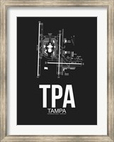 Framed TPA Tampa Airport Black