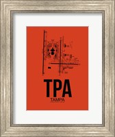 Framed TPA Tampa Airport Orange