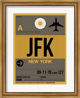 Framed JFK New York Luggage Tag 3