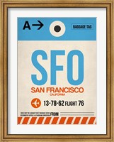 Framed SFO San Francisco Luggage Tag 1