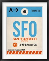 Framed SFO San Francisco Luggage Tag 1