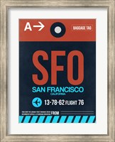 Framed SFO San Francisco Luggage Tag 2
