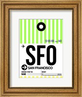 Framed SFO San Francisco Luggage Tag 3