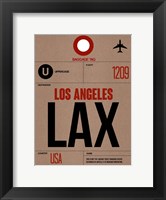 Framed LAX Los Angeles Luggage Tag 1