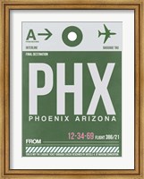 Framed PHX Phoenix Luggage Tag 2