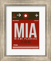 Framed MIA Miami Luggage Tag 2