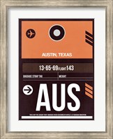 Framed AUS Austin Luggage Tag 2