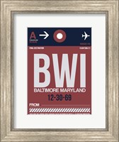 Framed BWI Baltimore Luggage Tag 2