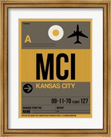 Framed MCI Kansas City Luggage Tag 1