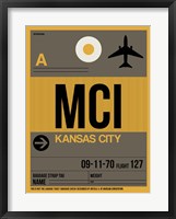 Framed MCI Kansas City Luggage Tag 1