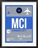 Framed MCI Kansas City Luggage Tag 2