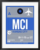 Framed MCI Kansas City Luggage Tag 2