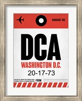 Framed DCA Washington Luggage Tag 1