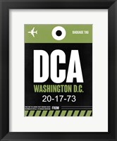 Framed DCA Washington Luggage Tag 2