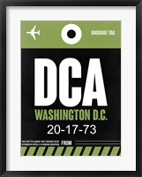 Framed DCA Washington Luggage Tag 2