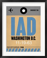 Framed IAD Washington Luggage Tag 1