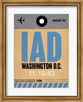 Framed IAD Washington Luggage Tag 1