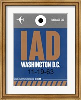 Framed IAD Washington Luggage Tag 2
