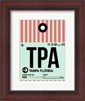 Framed TPA Tampa Luggage Tag 1