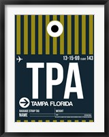 Framed TPA Tampa Luggage Tag 2