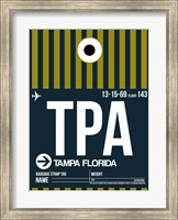 Framed TPA Tampa Luggage Tag 2