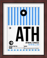 Framed ATH Athens Luggage Tag 1