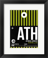 Framed ATH Athens Luggage Tag 2