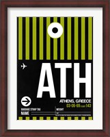 Framed ATH Athens Luggage Tag 2