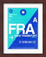 Framed FRA Frankfurt Luggage Tag 1