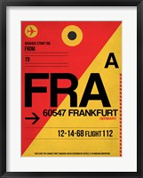 Framed FRA Frankfurt Luggage Tag 2