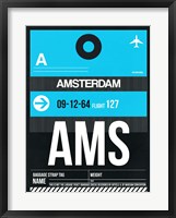 Framed AMS Amsterdam Luggage Tag 1