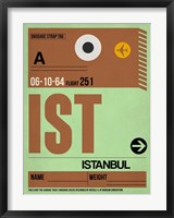 Framed IST Istanbul Luggage Tag 2